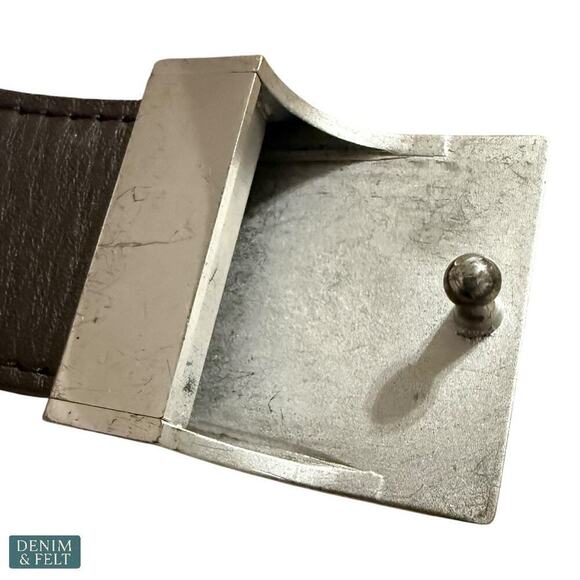 Louis Vuitton Unisex Damier Ebene PARIS Graphite‎ Buckle Belt 100/40 AUTHENTIC main image 8